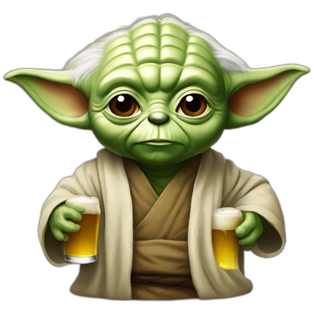 Yoda-beer emoji