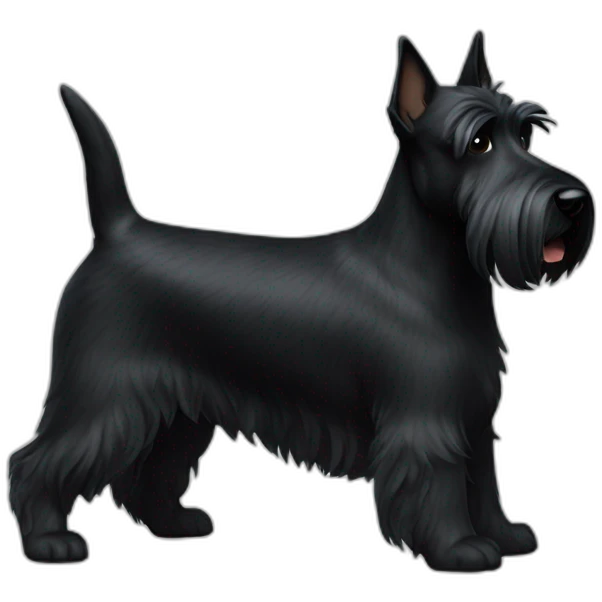 dog scottish terrier full body emoji