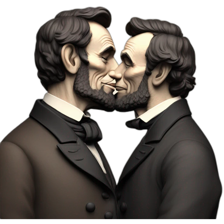 abraham lincoln kissing john wilkes boothe emoji