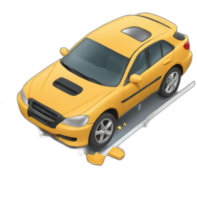 car accident emoji