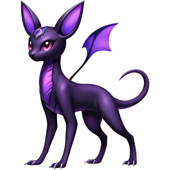 Shiny Salandit-Umbreon-Espeon-Hybrid (Full body) emoji