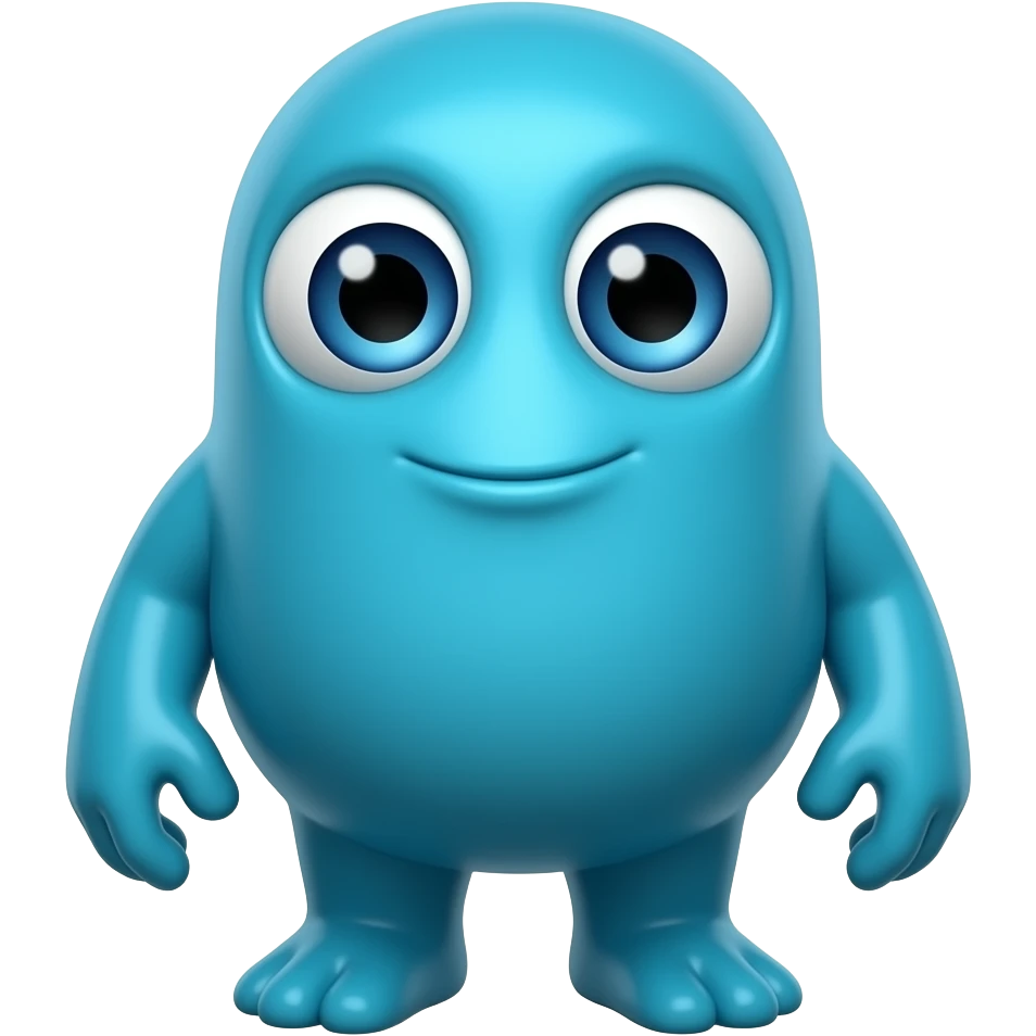 Monsters vs aliens movie blue blob emoji