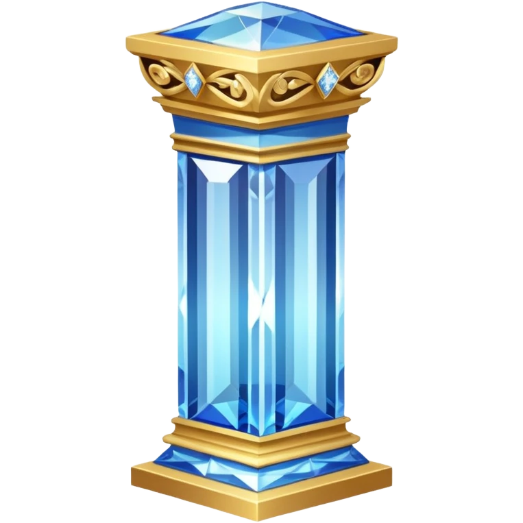 generate beautiful greek crystal pillar intricate front view more beautiful with flowers wrapping around the pillar make the pillar made of diamond emoji