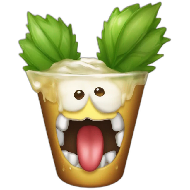 Cola de raton dientes de leon y alas de dragon emoji