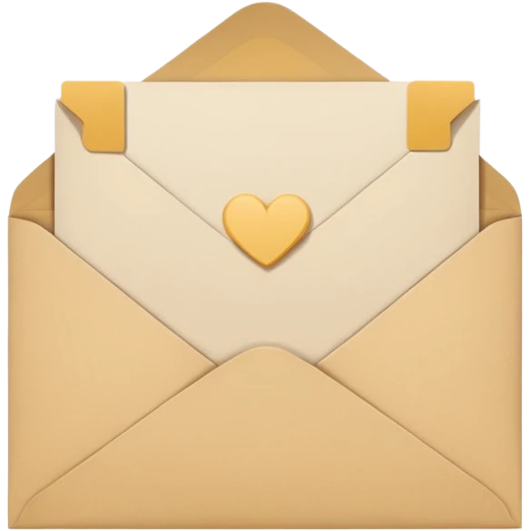 a paper with a signature in an envelope emoji