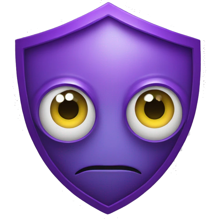 purple discord shield with eye emoji