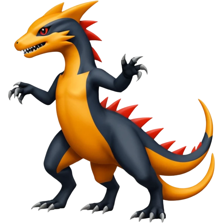 Salandit-Garchomp-Luxray-Zangoose-Fusion (full body) emoji