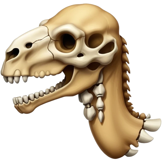 create a emoji of a camel but its head is a skull emoji emoji