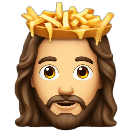 poutine avec jesus emoji