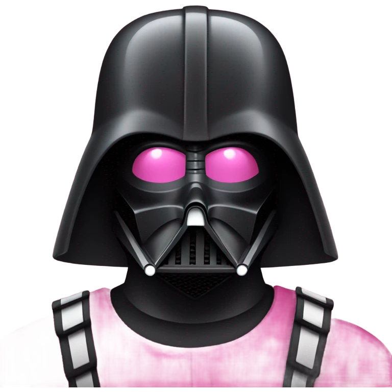 all pink suit darth vader emoji