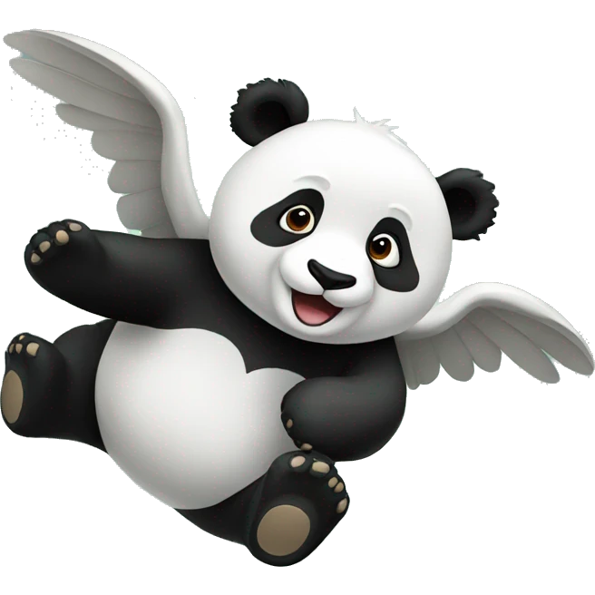 panda flying emoji