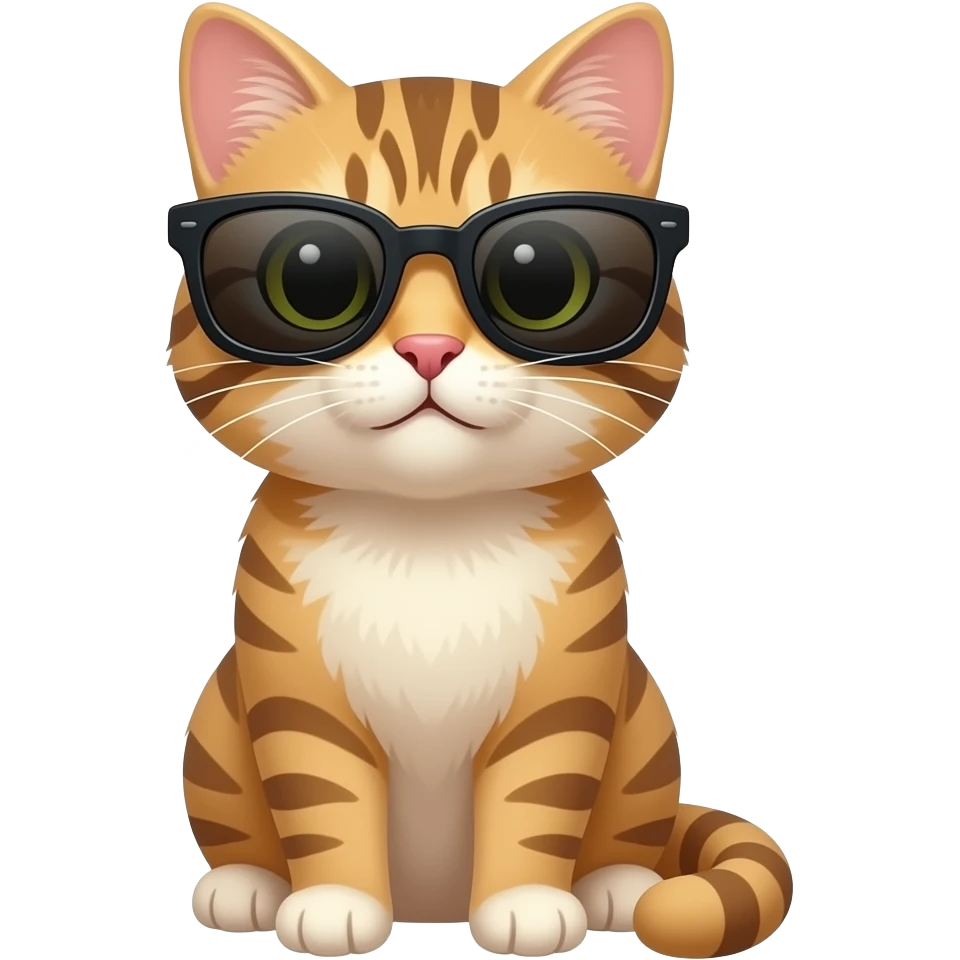 Cat wearing sunglasses emoji