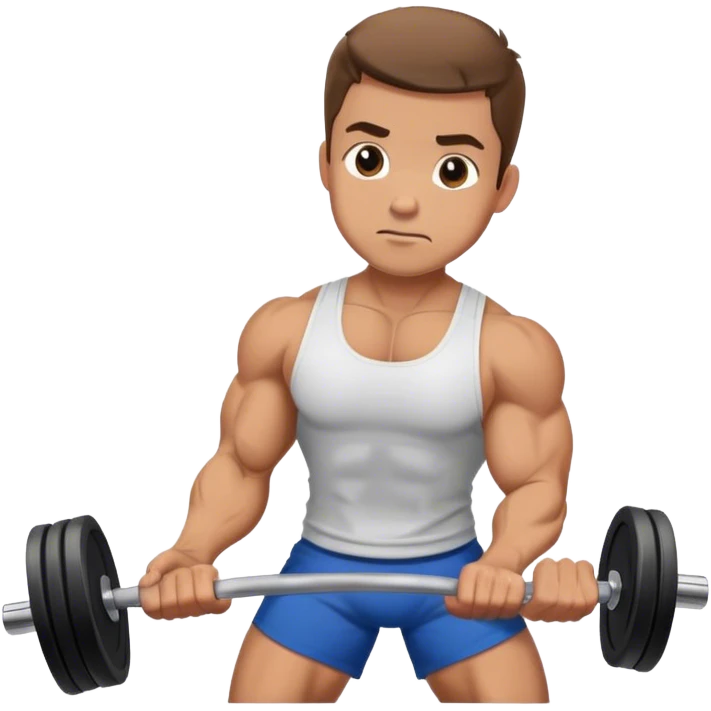man weighted wrist curl emoji