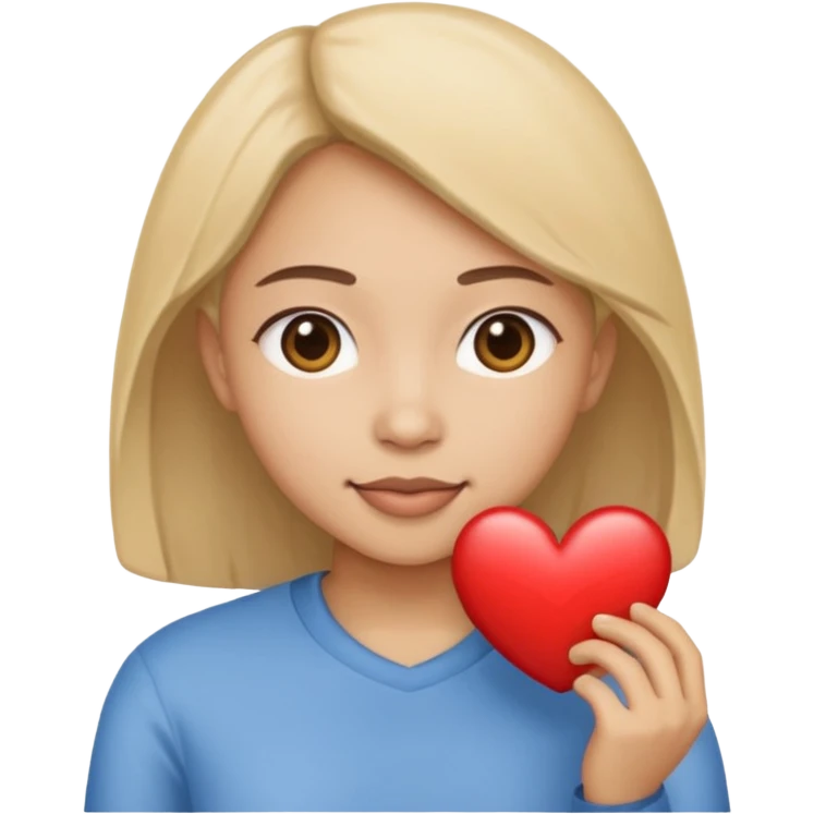 The streamer in twitch Tona_55 doing heart emoji