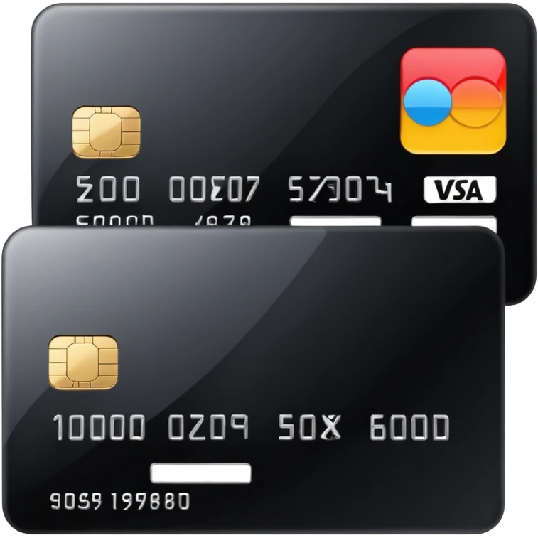 black credit card, no text, no numbers emoji