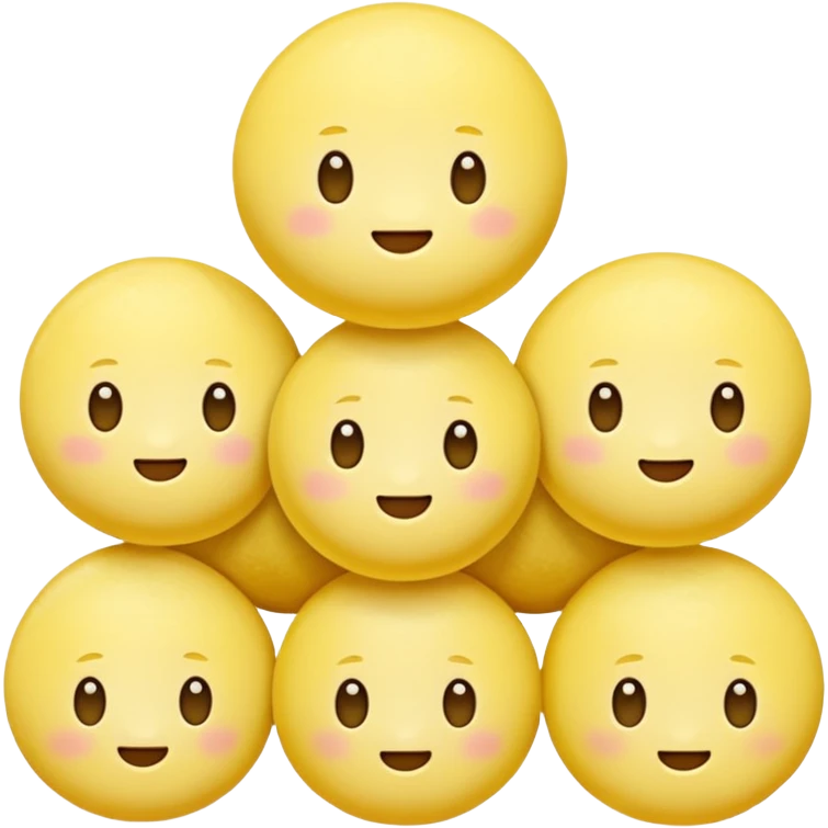 Yellow mochi  emoji
