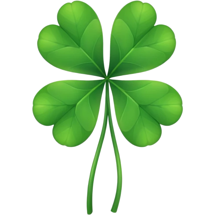 green clover emoji