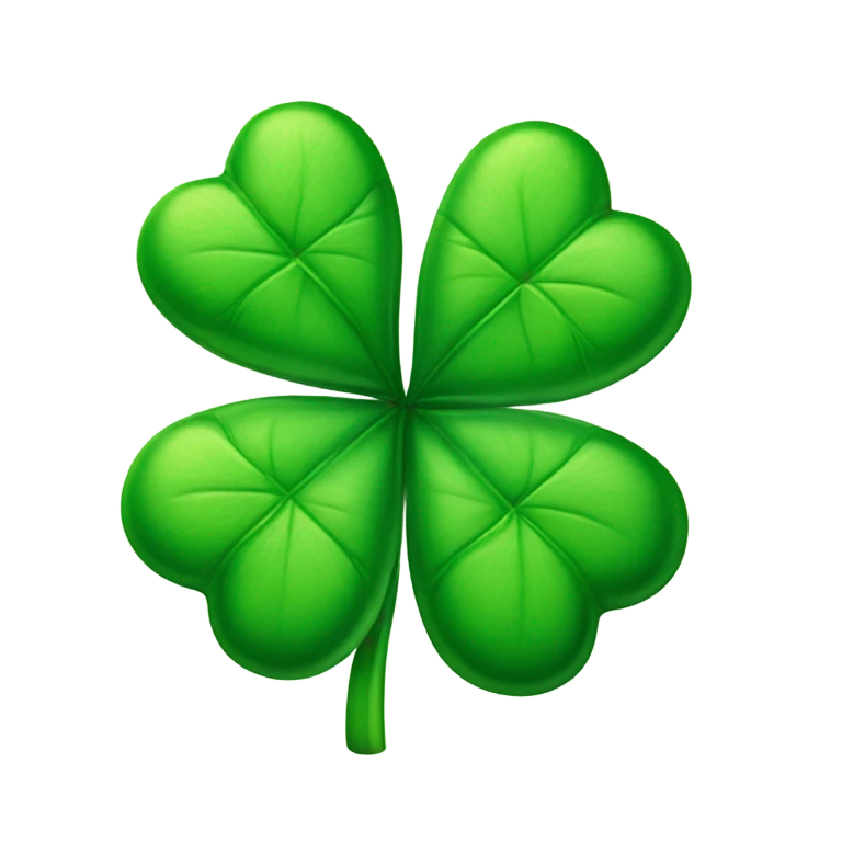four leaf clover emoji