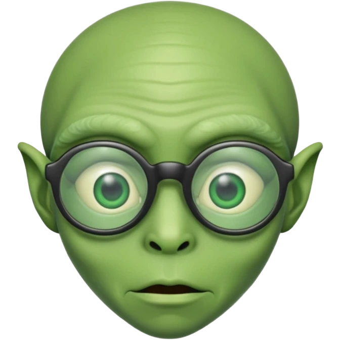 alien with specs emoji
