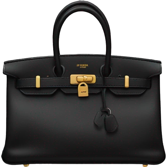 black hermes birkin bag emoji