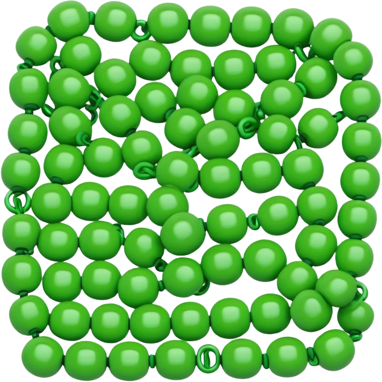 green beads emoji