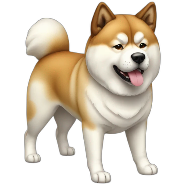 Dog akita inu full-height emoji