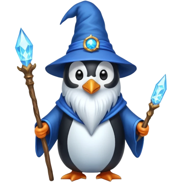 Penguin Wizard emoji