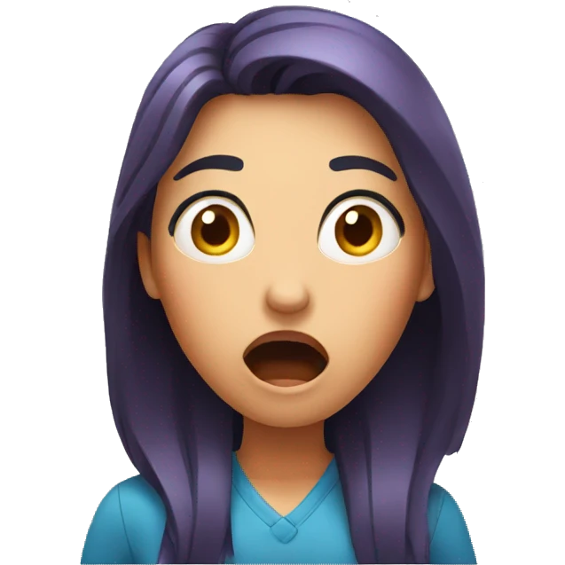 shocked woman emoji