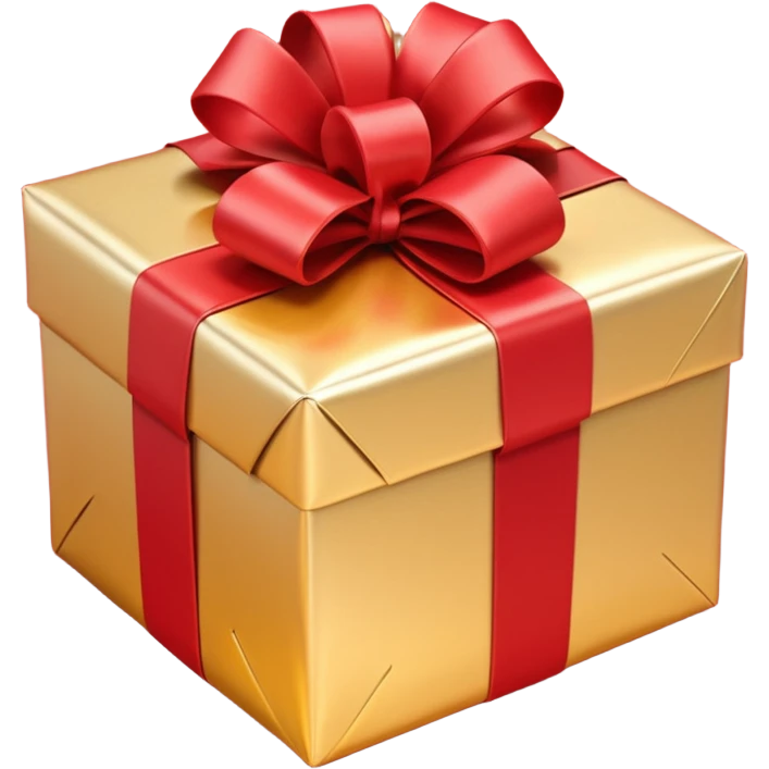 I want to generate a 3d image of a gift in a trivia design emoji