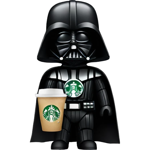Darth Vader and Starbucks emoji