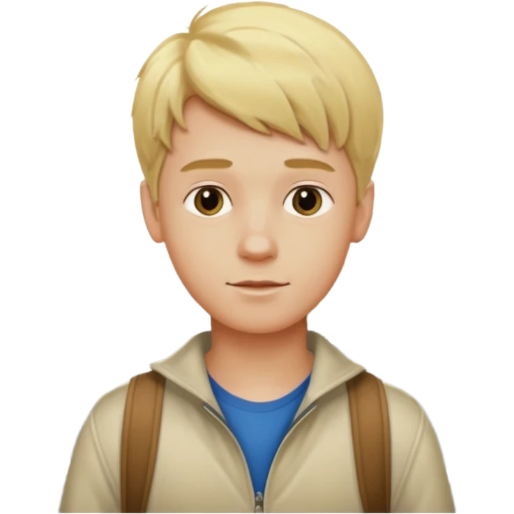 Chico rubio paseando por madrid emoji
