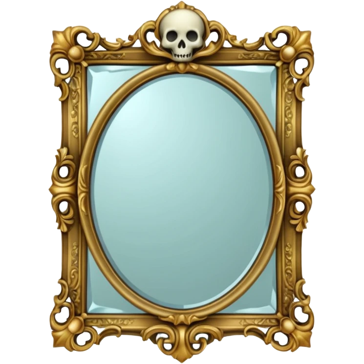 Spooky mirror emoji