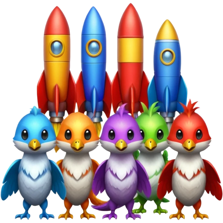 rocket-powered animals emoji