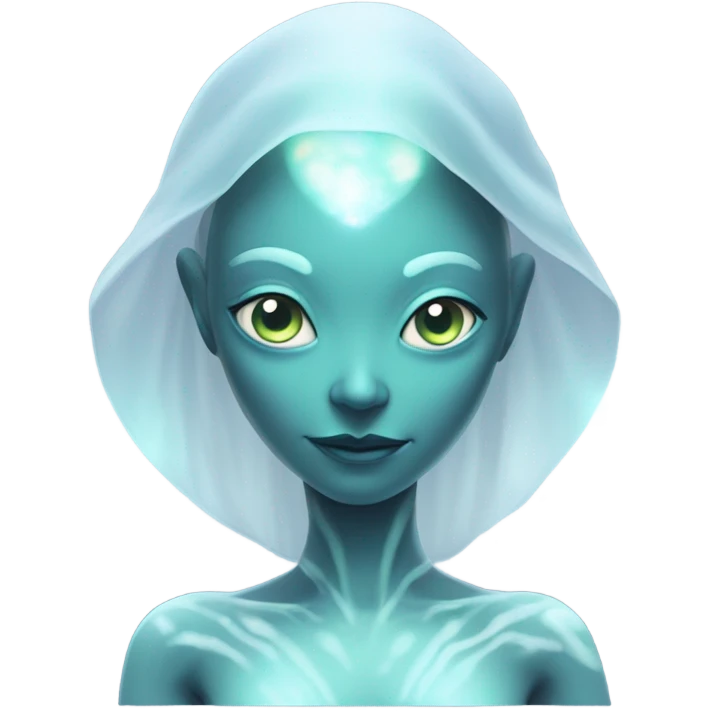 a heavenly alien woman full body emoji