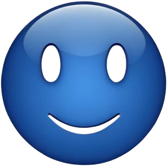 dark blue like button emoji
