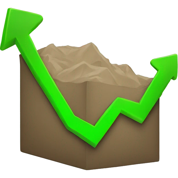 Stock growth emoji