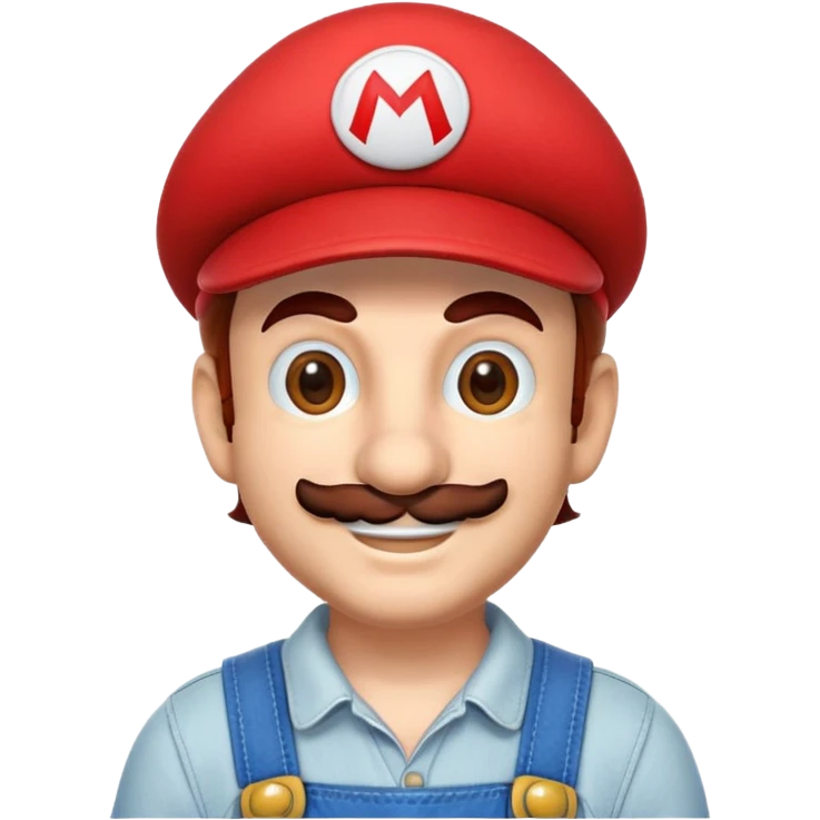 Mario from Mario Bros emoji