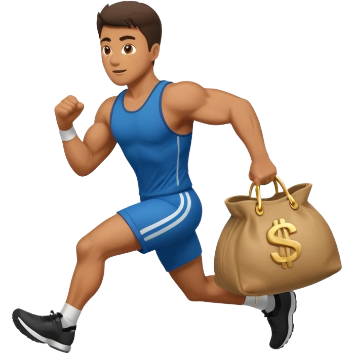Man running with moneybag emoji