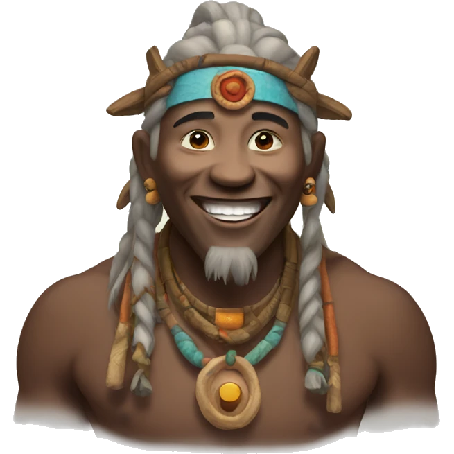 Shaman being happy emoji