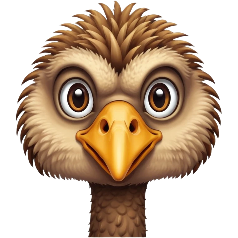 Cara de avestruz  emoji