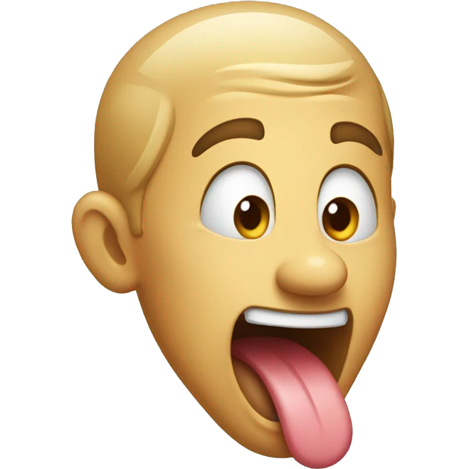 tongue out while shaking head emoji