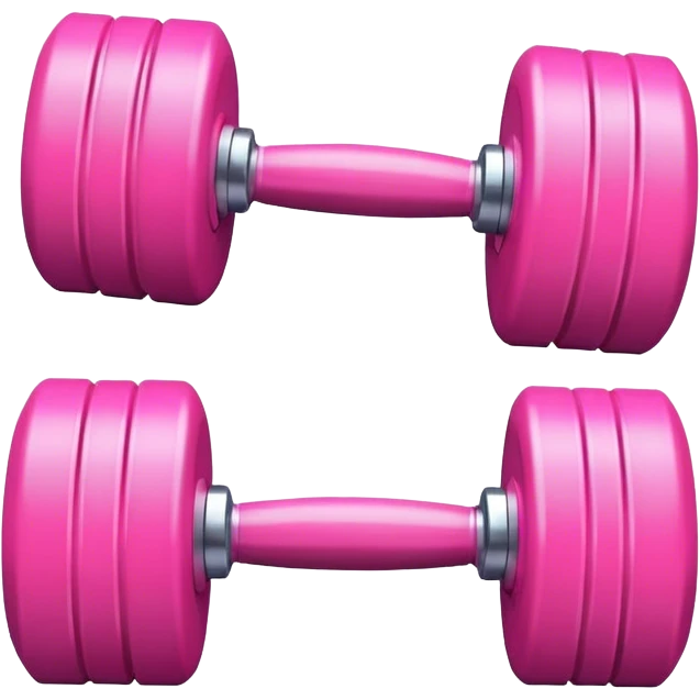 white pink dumbell emoji