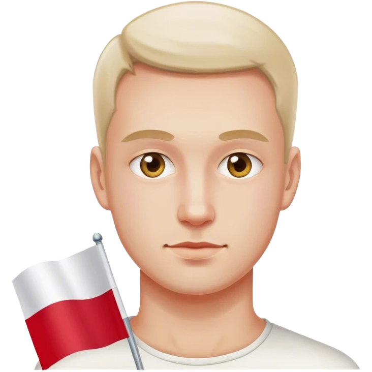man with polish flag emoji