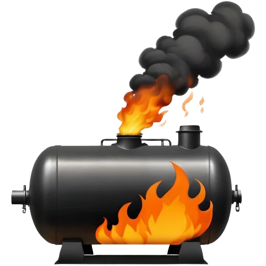 burning oil tank emoji
