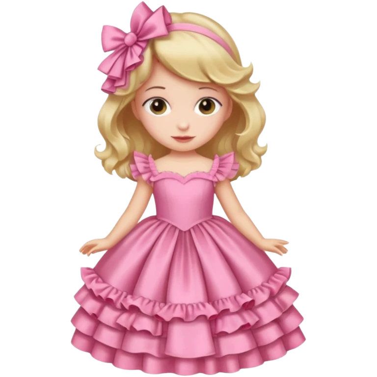 Gown pink for kid emoji