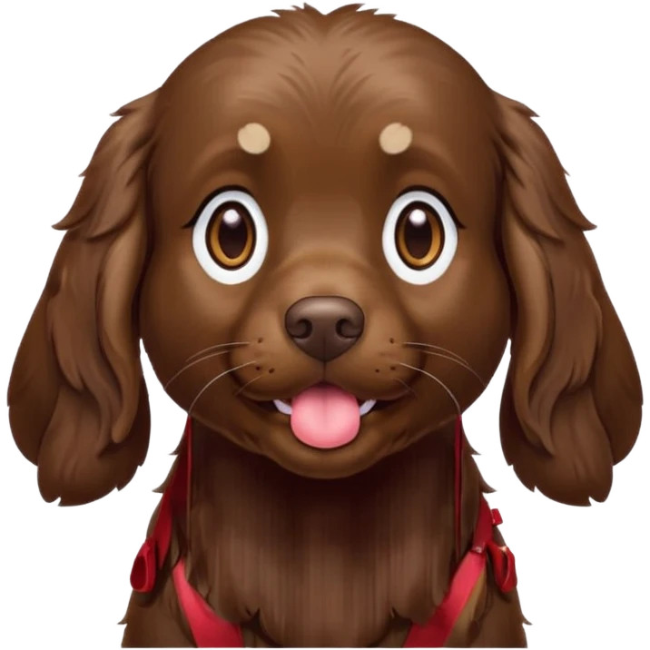 Boykin spaniel blowing kiss  emoji