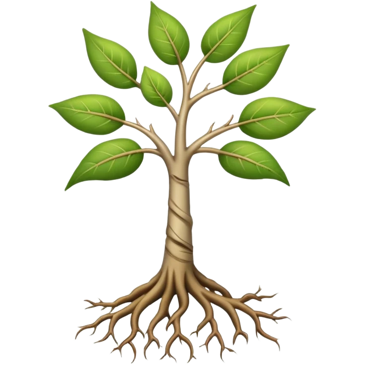 sapling roots emoji