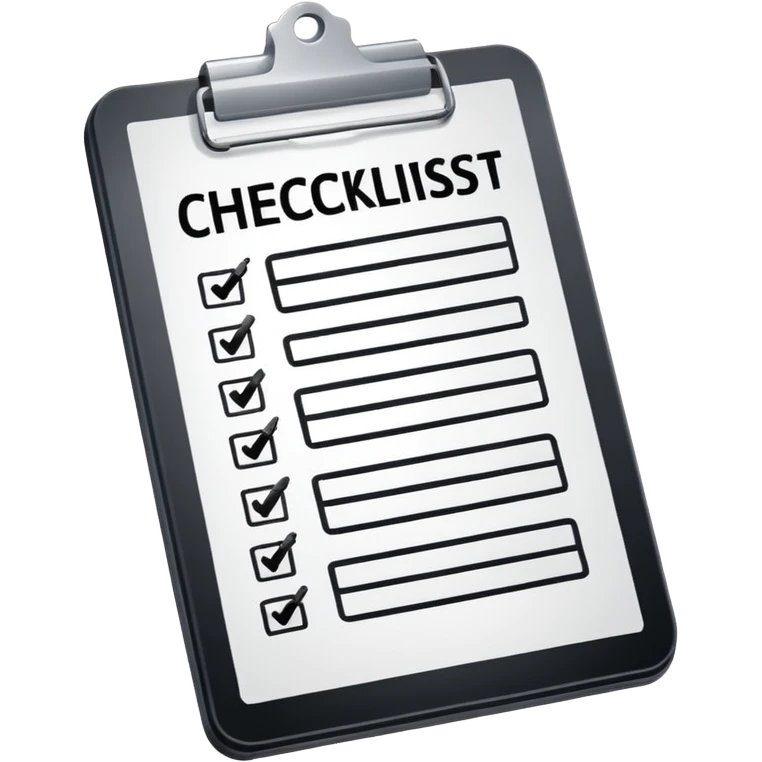 clipboard with a checklist emoji