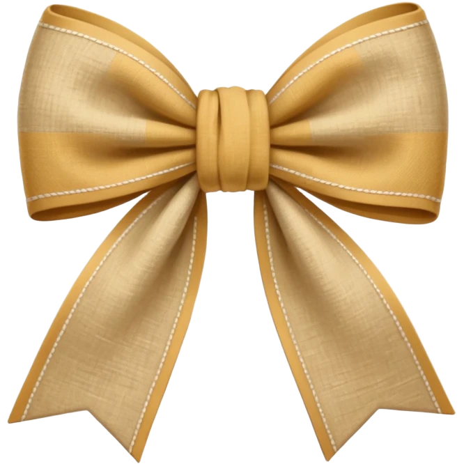 Linen bow emoji