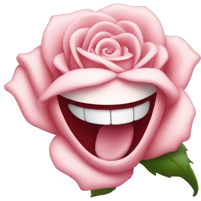 Laughing Rose  emoji